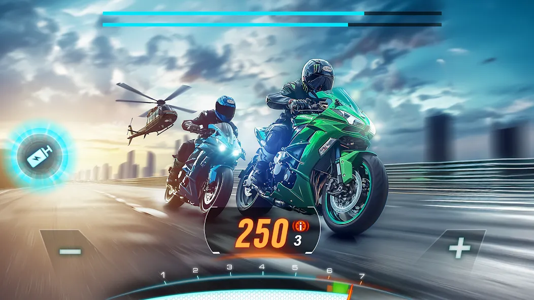 Motor Bike: Xtreme Races МОД/Взлом [Много монет, Открытые уровни и Мега MOD] Screenshot 1