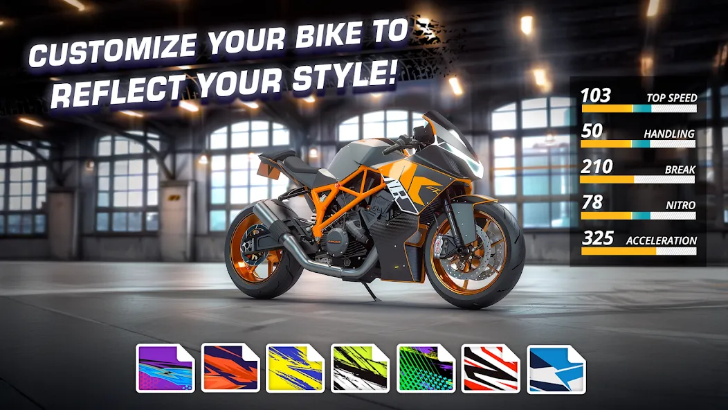 Motor Bike: Xtreme Races МОД/Взлом [Много монет, Открытые уровни и Мега MOD] Screenshot 4