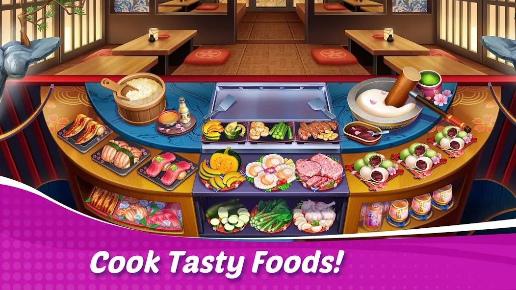 Cooking Wonder: Cooking Games МОД/Взлом [Меню, Бесконечные монеты и Открытые уровни] Screenshot 1