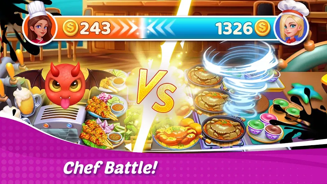 Cooking Wonder: Cooking Games МОД/Взлом [Меню, Бесконечные монеты и Открытые уровни] Screenshot 4