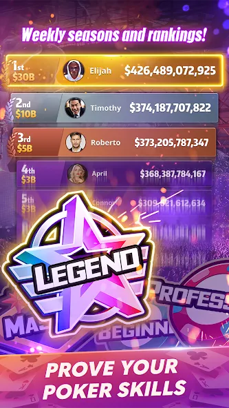 Mega Hit Poker: Texas Holdem (Мега Хит Покер) МОД/Взлом [Много монет, Открытые уровни и Мега MOD] Screenshot 5