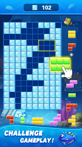 Block Ocean 1010 Puzzle Games (Блок Океан 1010 Головоломки) МОД/Взлом [Все открыто, Дополнительные деньги и Меню MOD] Screenshot 2