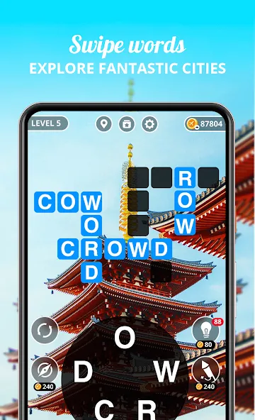 Wordwise® - Word Connect Game МОД/Взлом [Все открыто, Дополнительные деньги и Меню MOD] Screenshot 2