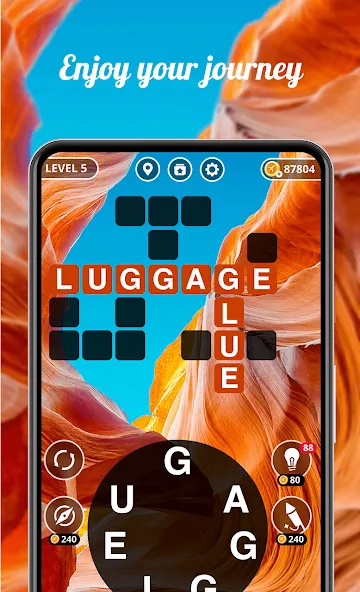 Wordwise® - Word Connect Game МОД/Взлом [Все открыто, Дополнительные деньги и Меню MOD] Screenshot 4