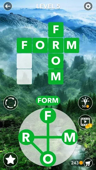 Word Crossword Search МОД/Взлом [Деньги, Монеты и Меню MOD] Screenshot 1