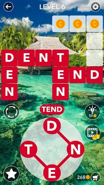 Word Crossword Search МОД/Взлом [Деньги, Монеты и Меню MOD] Screenshot 2