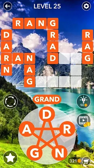 Word Crossword Search МОД/Взлом [Деньги, Монеты и Меню MOD] Screenshot 3