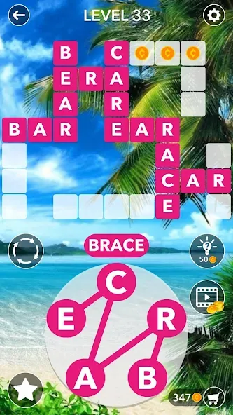 Word Crossword Search МОД/Взлом [Деньги, Монеты и Меню MOD] Screenshot 4