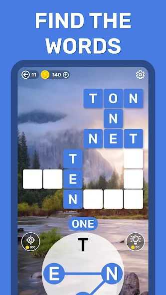 Word Search Puzzle Game МОД/Взлом [Много монет, Открытые уровни и Мега MOD] Screenshot 3