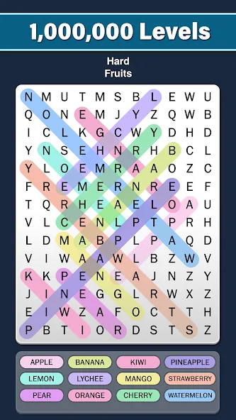 Word Search: Word Find (Ворд Срч) МОД/Взлом [Много денег, Монет и Все открыто] Screenshot 3