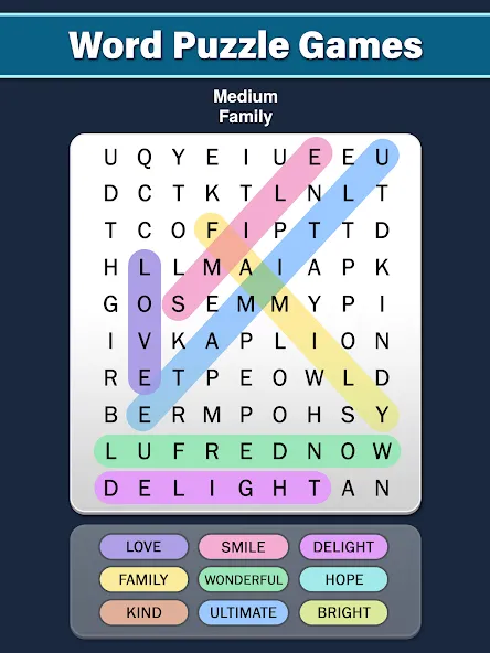 Word Search: Word Find (Ворд Срч) МОД/Взлом [Много денег, Монет и Все открыто] Screenshot 5