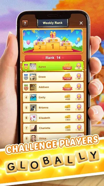 Word Connect (Ворд Коннект) МОД/Взлом [Меню, Бесконечные монеты и Открытые уровни] Screenshot 5