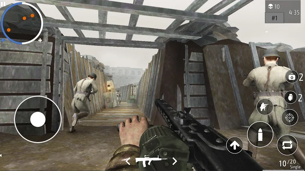 World War 2 Shooter offline (Мировая война 2 Стрелок) МОД/Взлом [Много денег, Монет и Все открыто] Screenshot 4