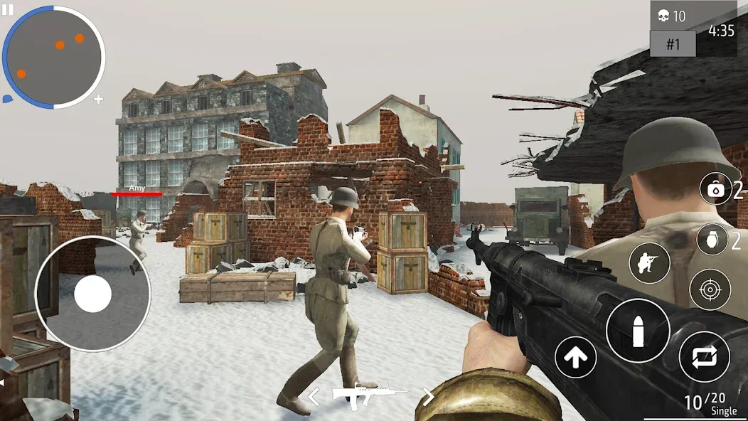 World War 2 Shooter offline (Мировая война 2 Стрелок) МОД/Взлом [Много денег, Монет и Все открыто] Screenshot 5