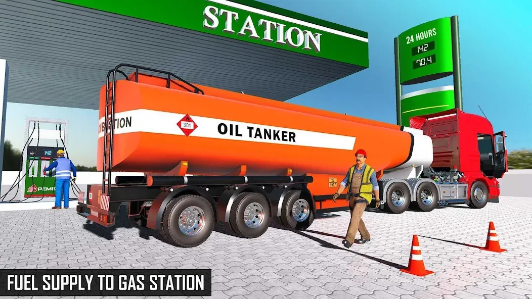 Offroad Oil Tanker Truck Games (Оффроуд Игры на машинецистерне для нефти) МОД/Взлом [Много денег, Монет и Все открыто] Screenshot 5
