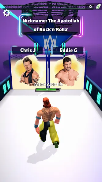 Wrestling Trivia Run (Рестлинг Тривия Ран) МОД/Взлом [Все открыто, Дополнительные деньги и Меню MOD] Screenshot 1