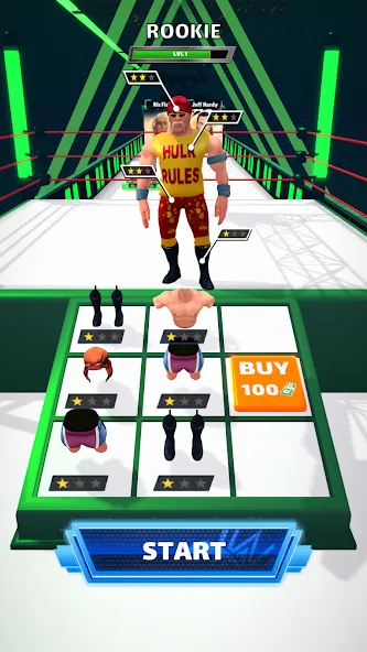 Wrestling Trivia Run (Рестлинг Тривия Ран) МОД/Взлом [Все открыто, Дополнительные деньги и Меню MOD] Screenshot 2