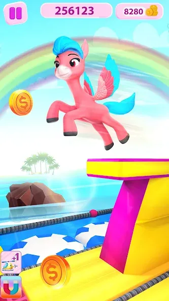 Unicorn Kingdom: Running Games (Юникорн Кингдом) МОД/Взлом [Все открыто, Дополнительные деньги и Меню MOD] Screenshot 4