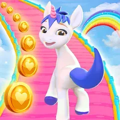 Скачать Взломанная Unicorn Kingdom: Running Games на андроид с много денег бесплатно