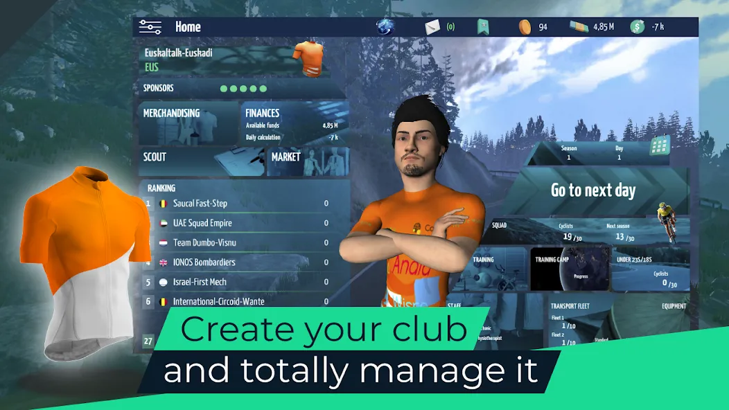 Live Cycling Manager 2023 (Лайв Сайклинг Менеджер 2023) МОД/Взлом [Много монет, Открытые уровни и Мега MOD] Screenshot 1