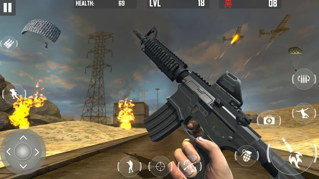 fps cover firing Offline Game (ФПС кавер стрельба Оффлайн игра) МОД/Взлом [Все открыто, Дополнительные деньги и Меню MOD] Screenshot 4