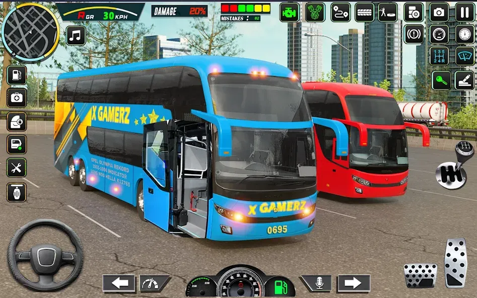 City Bus Simulator - Bus Drive МОД/Взлом [Все открыто, Дополнительные деньги и Меню MOD] Screenshot 2