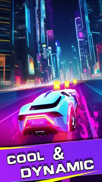 Beat Racing:Car&Music game (Бит Кар Гонки игра музыки ) МОД/Взлом [Деньги, Монеты и Меню MOD] Screenshot 1