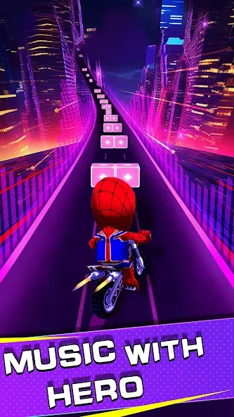 Beat Racing:Car&Music game (Бит Кар Гонки игра музыки ) МОД/Взлом [Деньги, Монеты и Меню MOD] Screenshot 2