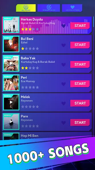 Beat Dancing EDM:music game (Бит Дэнсинг ЭДМ) МОД/Взлом [Меню, Бесконечные монеты и Открытые уровни] Screenshot 1