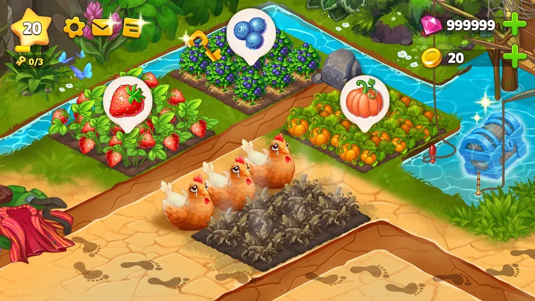 Island Hoppers: Jungle Farm (Айслэнд Квеставэй) МОД/Взлом [Деньги, Монеты и Меню MOD] Screenshot 2