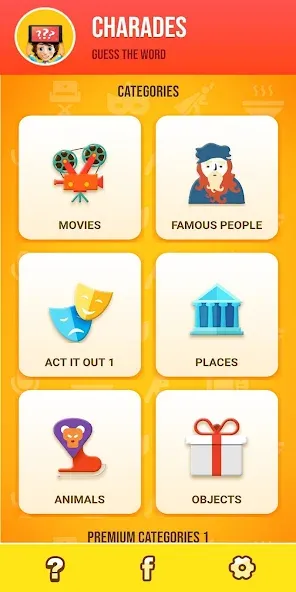 Charades Guess the Word МОД/Взлом [Много денег, Монет и Все открыто] Screenshot 4