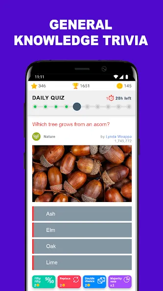 QuizzClub. Quiz & Trivia game (КвиззКлуб) МОД/Взлом [Много монет, Открытые уровни и Мега MOD] Screenshot 1
