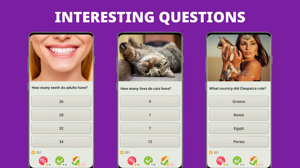 QuizzLand. Quiz & Trivia game (КвиззЛэнд) МОД/Взлом [Деньги, Монеты и Меню MOD] Screenshot 1
