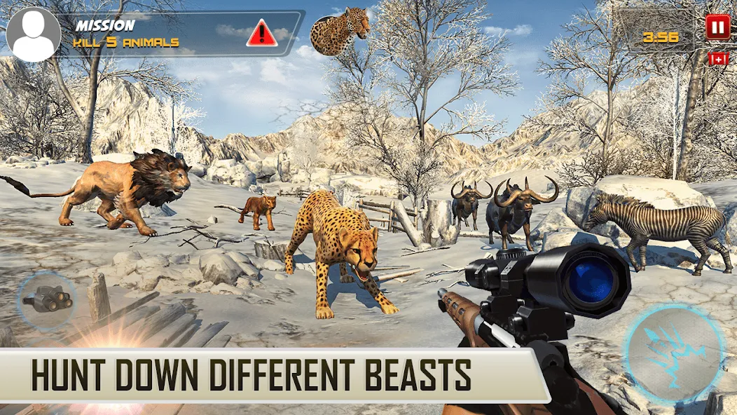 Dino Hunting Sniper Shooter 3D МОД/Взлом [Много денег, Монет и Все открыто] Screenshot 3