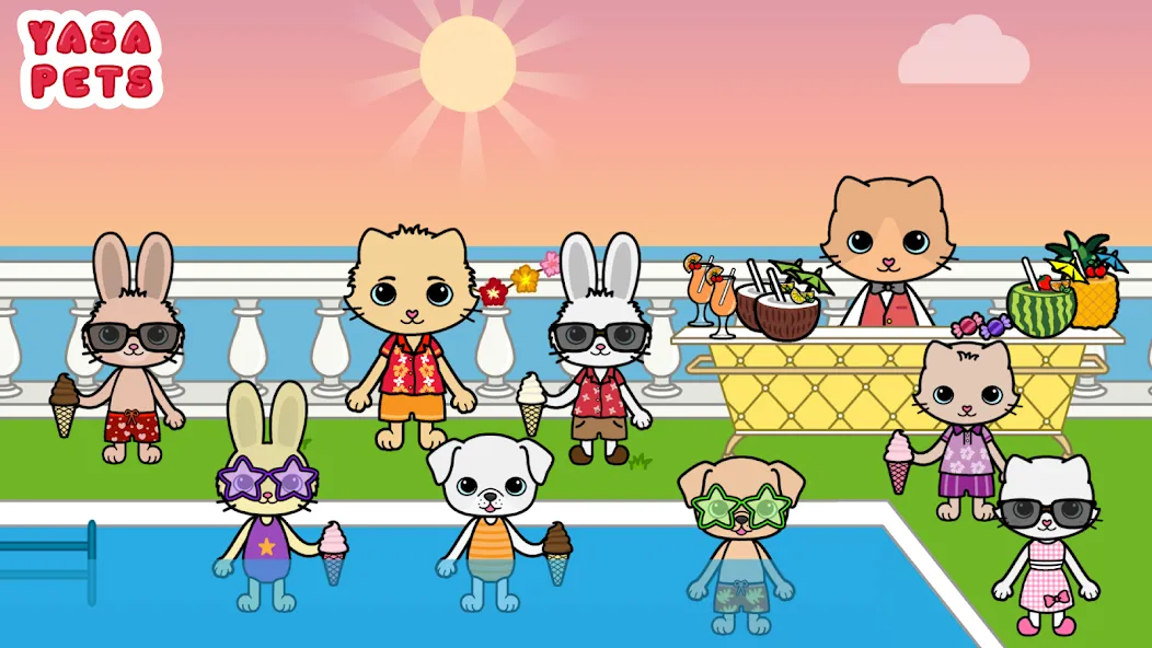Yasa Pets Vacation (Яса Петс Вакейшн) МОД/Взлом [Бесконечные деньги, Монеты и Мега MOD] Screenshot 3