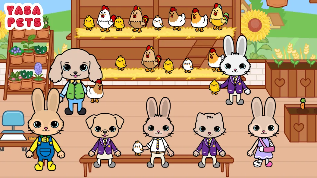 Yasa Pets Farm (Яса Петс Фарм) МОД/Взлом [Много монет, Открытые уровни и Мега MOD] Screenshot 4