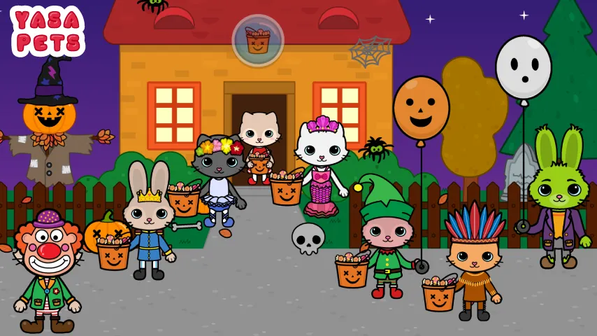 Yasa Pets Halloween (Яса Петс Хэллоуин) МОД/Взлом [Много денег, Монет и Все открыто] Screenshot 1