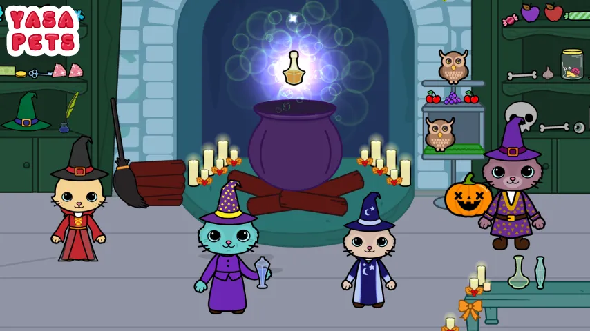 Yasa Pets Halloween (Яса Петс Хэллоуин) МОД/Взлом [Много денег, Монет и Все открыто] Screenshot 2