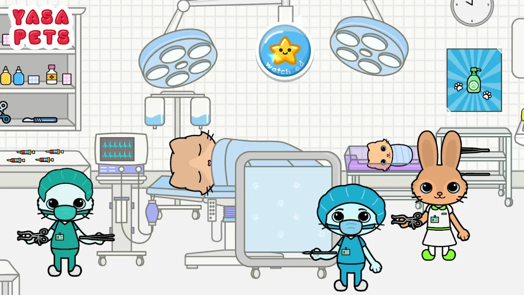 Yasa Pets Hospital (Яса Петс Хоспитал) МОД/Взлом [Много денег, Монет и Все открыто] Screenshot 3