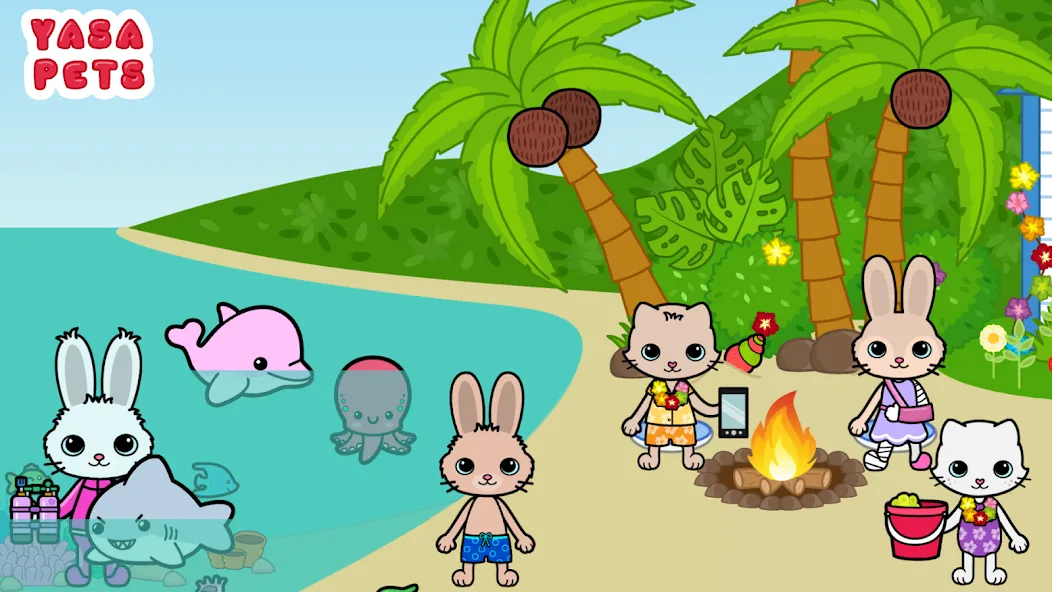 Yasa Pets Island (Яса Петс Айленд) МОД/Взлом [Деньги, Монеты и Меню MOD] Screenshot 2