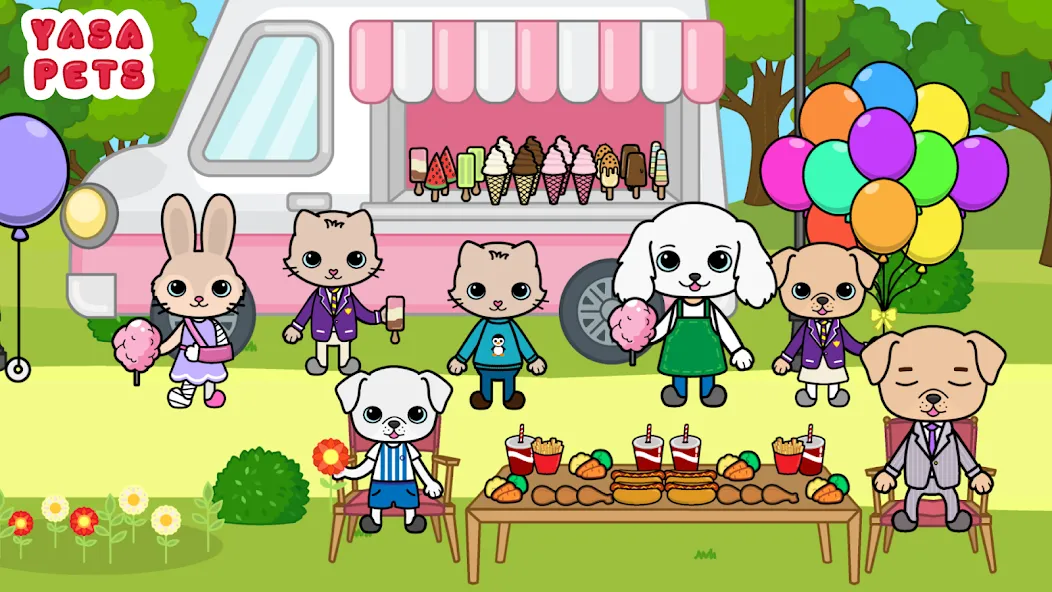 Yasa Pets Town (Яса Петс Таун) МОД/Взлом [Все открыто, Дополнительные деньги и Меню MOD] Screenshot 2