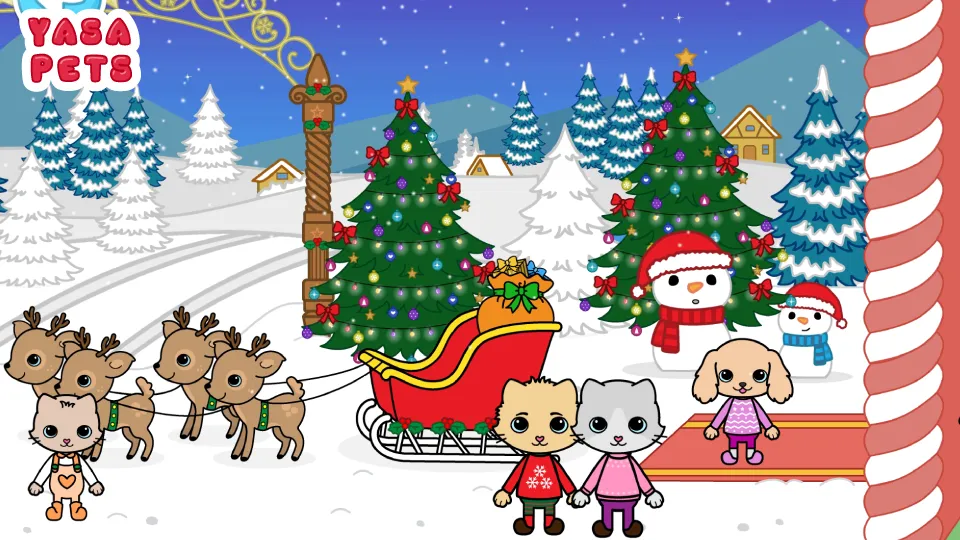 Yasa Pets Christmas (Яса Петс Кристмас) МОД/Взлом [Деньги, Монеты и Меню MOD] Screenshot 2