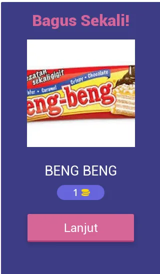 Tebak Makanan Ringan Indonesia (Гаме маканан Ринган) МОД/Взлом [Меню, Бесконечные монеты и Открытые уровни] Screenshot 2