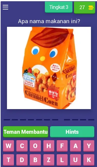 Tebak Makanan Ringan Indonesia (Гаме маканан Ринган) МОД/Взлом [Меню, Бесконечные монеты и Открытые уровни] Screenshot 4