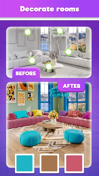 Tile Match Puzzle: Triple Game (Тайл Матч Пазл) МОД/Взлом [Бесконечные деньги, Монеты и Мега MOD] Screenshot 3