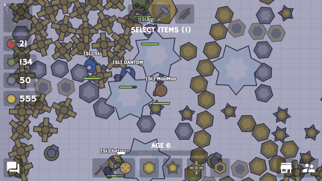 MooMoo.io (Official) МОД/Взлом [Меню, Бесконечные монеты и Открытые уровни] Screenshot 2