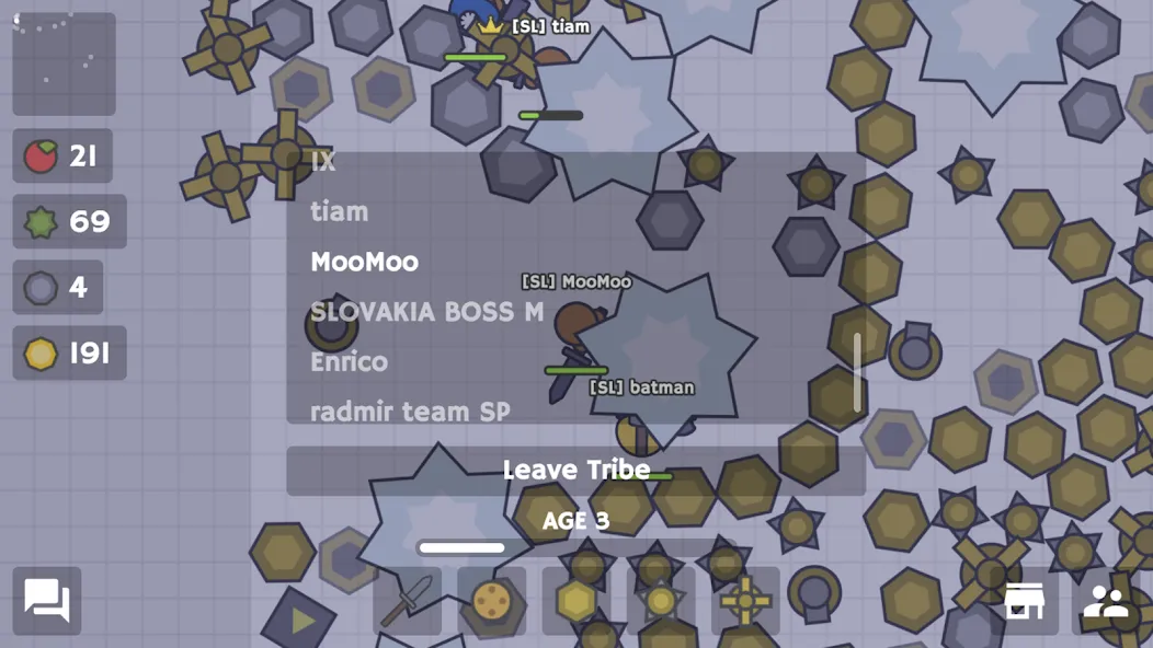 MooMoo.io (Official) МОД/Взлом [Меню, Бесконечные монеты и Открытые уровни] Screenshot 5