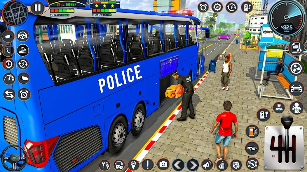 City Bus Simulator Bus Game 3D (Полицейский автобус симулятор) МОД/Взлом [Все открыто, Дополнительные деньги и Меню MOD] Screenshot 2