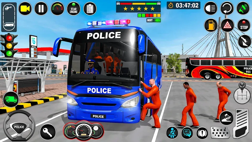 City Bus Simulator Bus Game 3D (Полицейский автобус симулятор) МОД/Взлом [Все открыто, Дополнительные деньги и Меню MOD] Screenshot 3