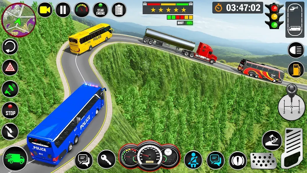 City Bus Simulator Bus Game 3D (Полицейский автобус симулятор) МОД/Взлом [Все открыто, Дополнительные деньги и Меню MOD] Screenshot 5